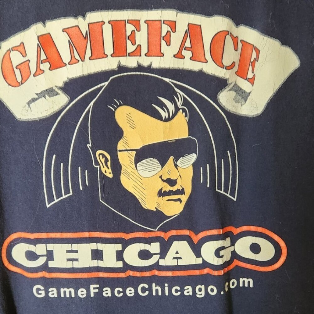 Vintage Men's T-Shirt Game Face Mike Ditka Chicago Size 2x